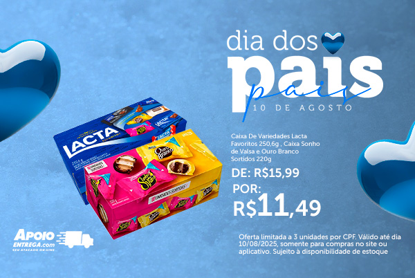 Caixa De Variedades Lacta Favoritos 250,6g até 10/08